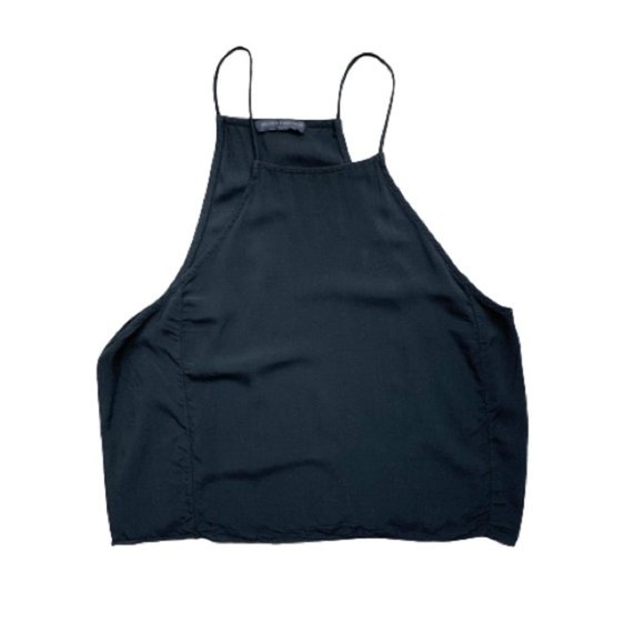 Brandy Melville Tops - Brandy Melville Black Crop Tank Top One Size